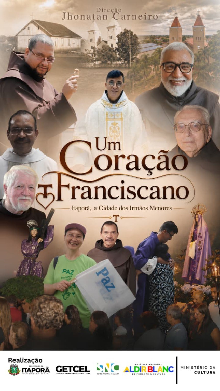 Pôster oficial do documentário Um Coração Franciscano